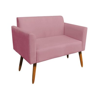 Kit 01 Namoradeira E 01 Poltrona Castanho Rose