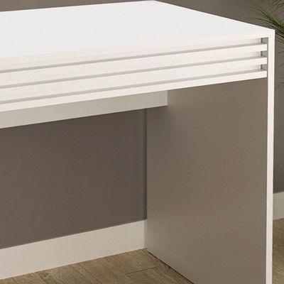 Escrivaninha E Armario Para Escritorio Me4173 Me4151 Branco Tecno Mobili Branco