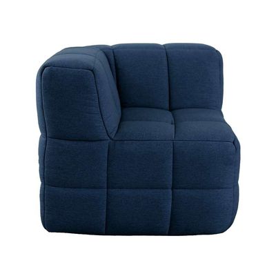 Sofá Guldi Popup com 2 Módulos Centrais e Canto Linho Azul