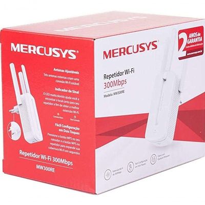 Repetidor De Sinal Mercusys Mw300Re 300Mbps