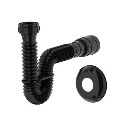 Sifão Sanfonado Extensível Censi 74cm Preto