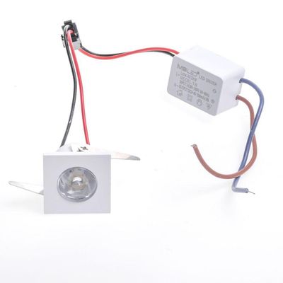 Spot De Embutir Para Móvel Mbled Elysa Quadrado Led 1w Bivolt Branco 3000k Luz Amarela