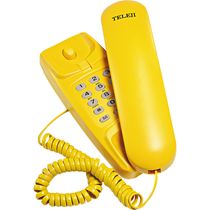 Telefone Gôndola com Bloqueador Colorido KXT3026X Teleji Amarelo