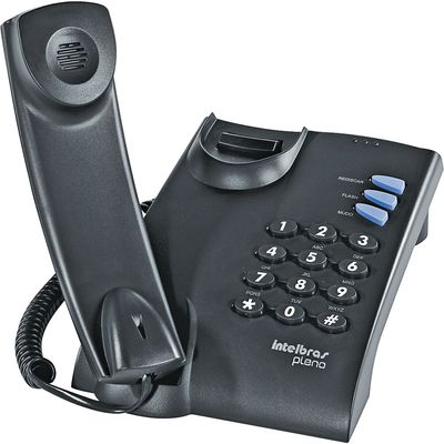Telefone Pleno Intelbras Preto