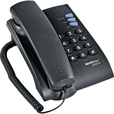 Telefone Pleno Intelbras Preto