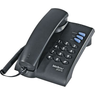 Telefone Pleno Intelbras Preto