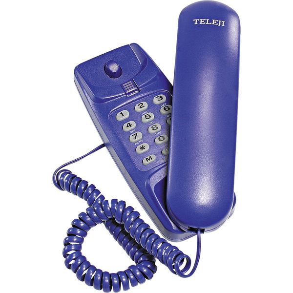 Telefone Gôndola com Bloqueador Colorido KXT3026X Teleji Azul