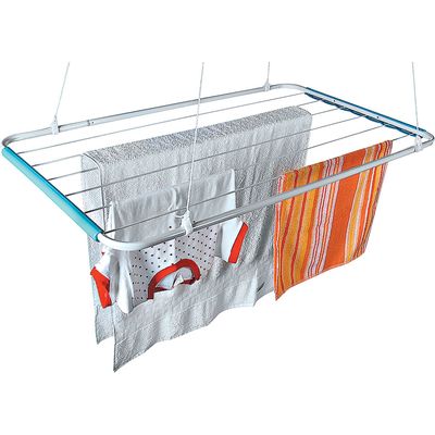 Varal de Teto Aço 120x56cm Mônaco Secalux Branco