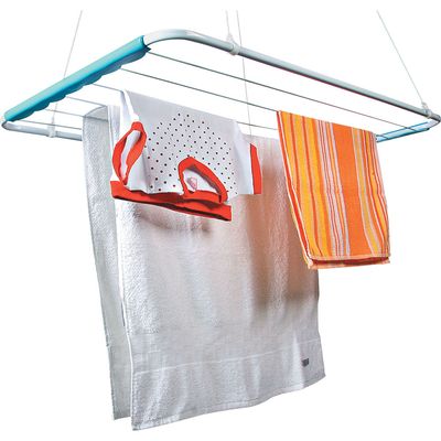 Varal de Teto Aço 120x56cm Mônaco Secalux Branco