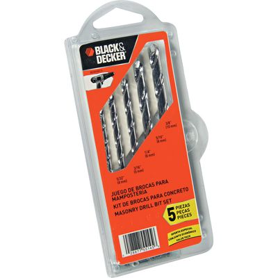 Jogo de Broca para Concreto 5 Peças BD0090CS Black & Decker