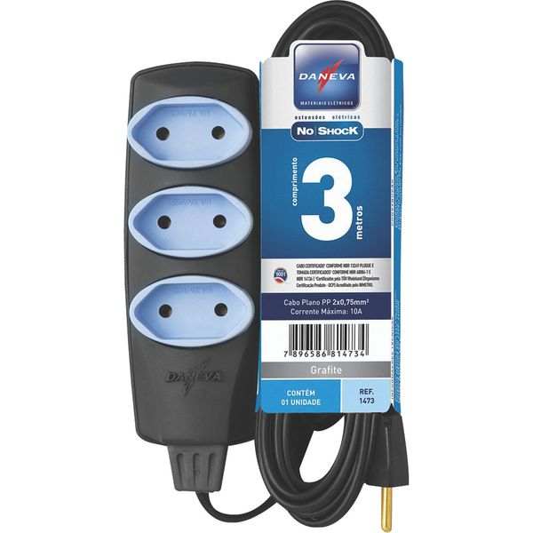 Extensão PP 3m No Shock 1473 Daneva