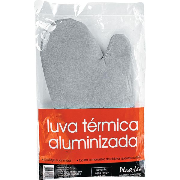 Luva Térmica Plast Leo Prateada