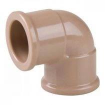 Joelho Pvc Soldável Cola De 20mm 1/2 Polegada 90° Marron Krona Amanco
