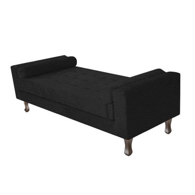 Recamier Baú Félix Solteiro 160cm Corano Preto