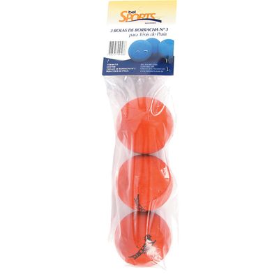 Kit 3 Bolas para Frescobol nº3 4703 Bel Fix