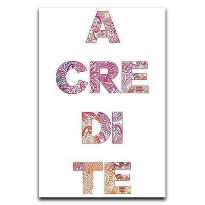 Kit Placas Quadros Decorativos 3 pçs 20x30 sonhe acredite