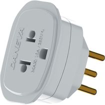 Adaptador Universal 2 Pólos + Aterramento 1661 Daneva Branco