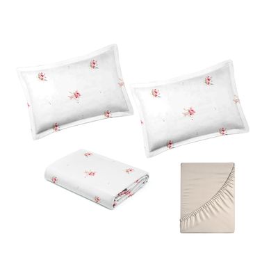Jogo de Cama King Size 300 fios Nova América - Romana (7771)