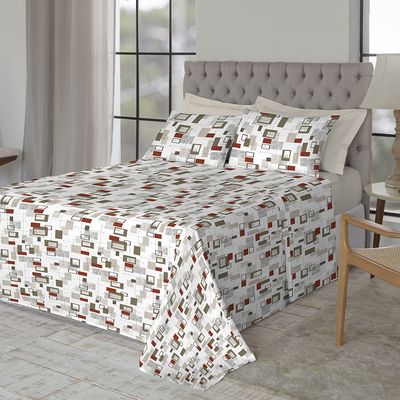 Jogo de Cama Queen Size 180 Fios Fiori - Samuel (7819)