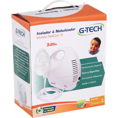 Nebulizador a Ar Comprimido G-Tech Nebcom IV Bivolt