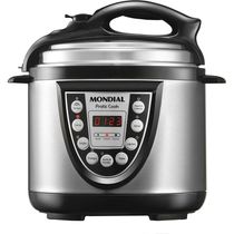 Panela de Pressão Elétrica 800W Mondial Pratic Cook PE09 127V - Prata/Preta