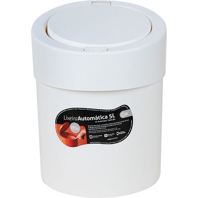 Lixeira para Pia 5L Automática Coza Branca
