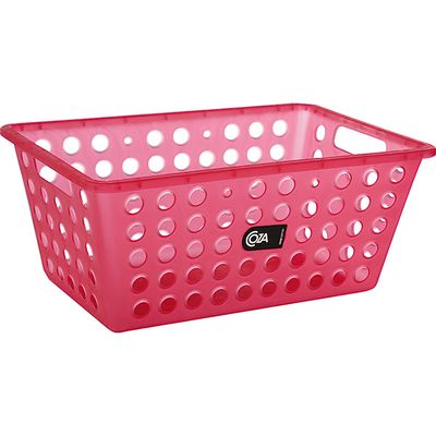 Cesta Organizadora Grande com Alça 10806 Coza Rosa
