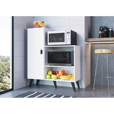 Balcão Fruteira Com Porta Para Fornos Xangai Branco