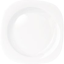 Kit 6 Pratos de Vidro Sobremesa Quadrado 19cm Plaza Opaline Duralex