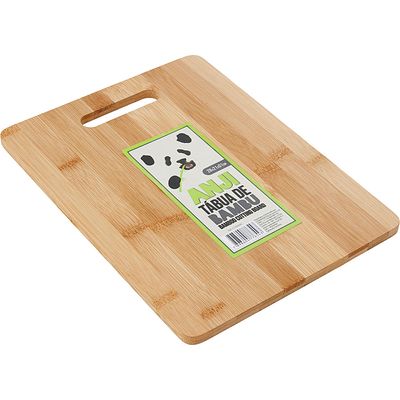 Tábua de Bambu Retangular 28x21cm Anji
