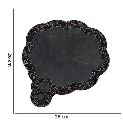 Quadro Lousa Decorativo balão Pensamento´´