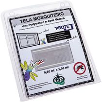 Tela Mosquiteiro para Janela 80x100cm Victória Réggia Protej Branca