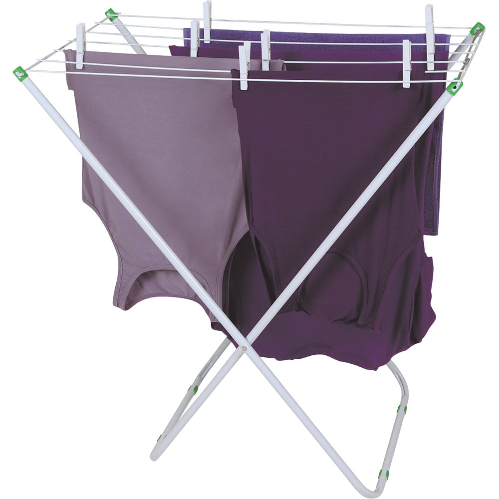Varal de Chão 79x42cm Mor Slim Branco