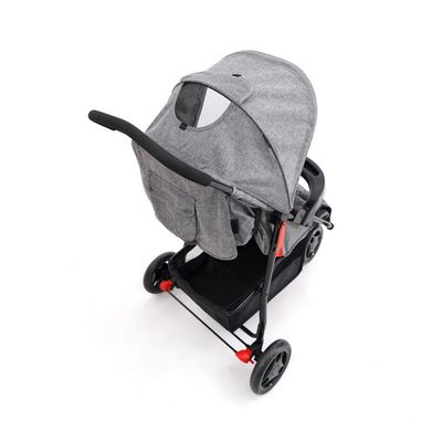 Carrinho de Bebê Delta Voyage - Cinza Mescla