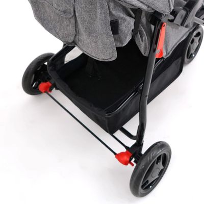Carrinho de Bebê Delta Voyage - Cinza Mescla
