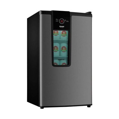 Cervejeira Consul Mais 1 Porta 82L 5 Níveis De Temperatura Para 75 Latas Czd12 Titanium 110v 110V