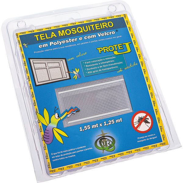 Tela Mosquiteiro para Janela 125x155cm Victória Réggia Protej Branca