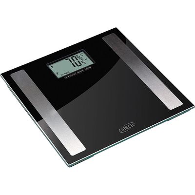 Balança Digital de Vidro 150kg, Taxa de Gordura, Líquido, Massa Muscular e Óssea G-Tech Glass Pro