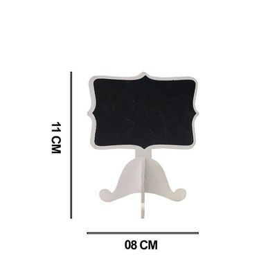 Placa Decorativa Branca 11x8cm