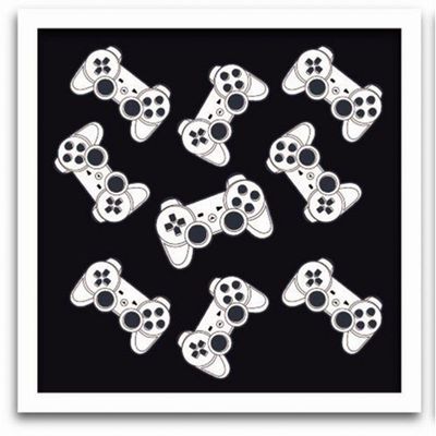 Conjunto Quadros Decorativos 3 peças 50x50 Gamer