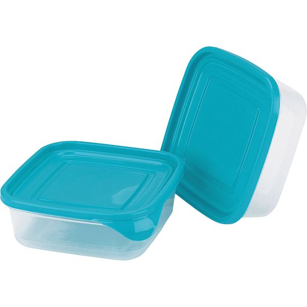 Conjunto 2 Potes Quadrados 600ml Mitro