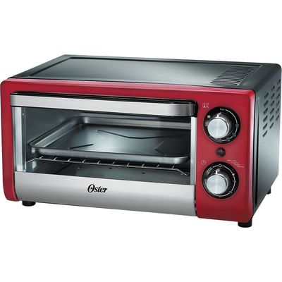 Forno Elétrico Oster 10L Compact TV10LTR com Timer Vermelho 127V