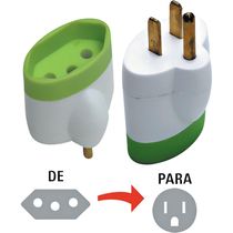 Pino Adaptador Reverso 2 Pólos + Terra 1632 Daneva