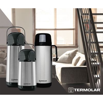Garrafa Térmica de Pressão 500ml Termolar Lúmina Inox