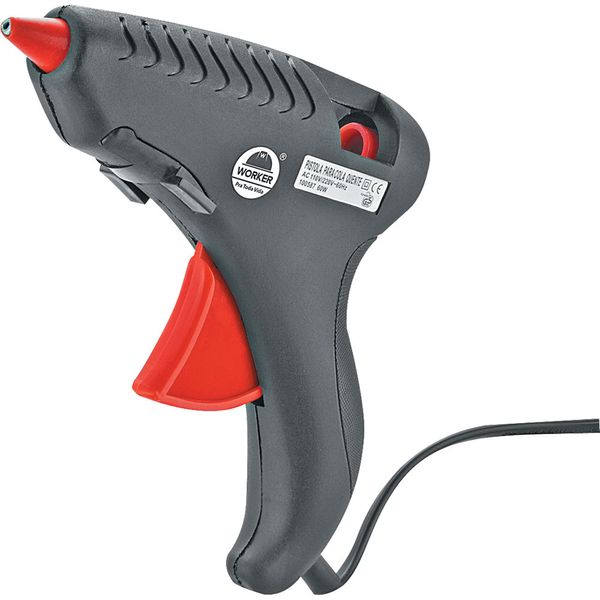 Pistola de Cola Elétrica 15W 100560 Worker Bivolt