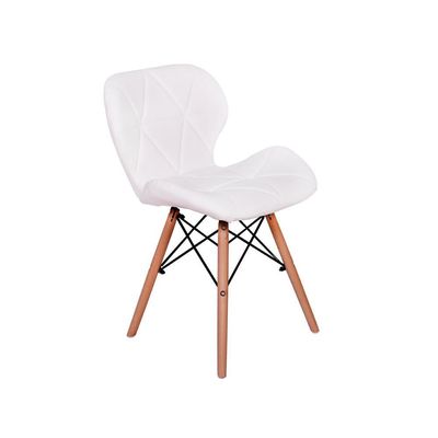 Kit Mesa Jantar Eiffel 90cm Branca 03 Cadeiras Slim Branca