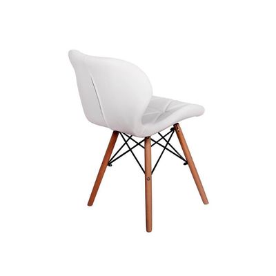 Kit Mesa Jantar Eiffel 90cm Branca 03 Cadeiras Slim Branca