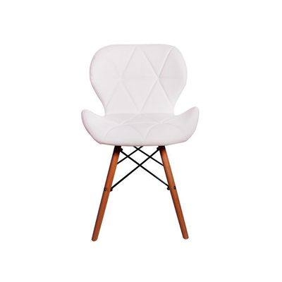 Kit Mesa Jantar Eiffel 90cm Branca 03 Cadeiras Slim Branca