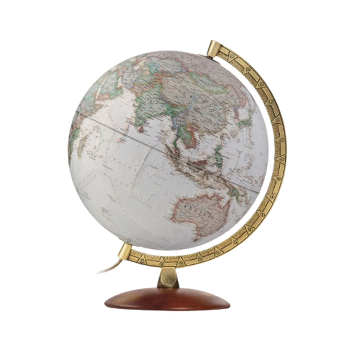 Globo Terrestre Com Luz Gold Executivo 30cm - Tecnodidattica