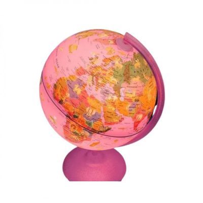 Globo Terrestre Pink Zoo 25cm Em Português - Tecnodidattica
